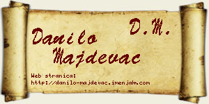 Danilo Majdevac vizit kartica